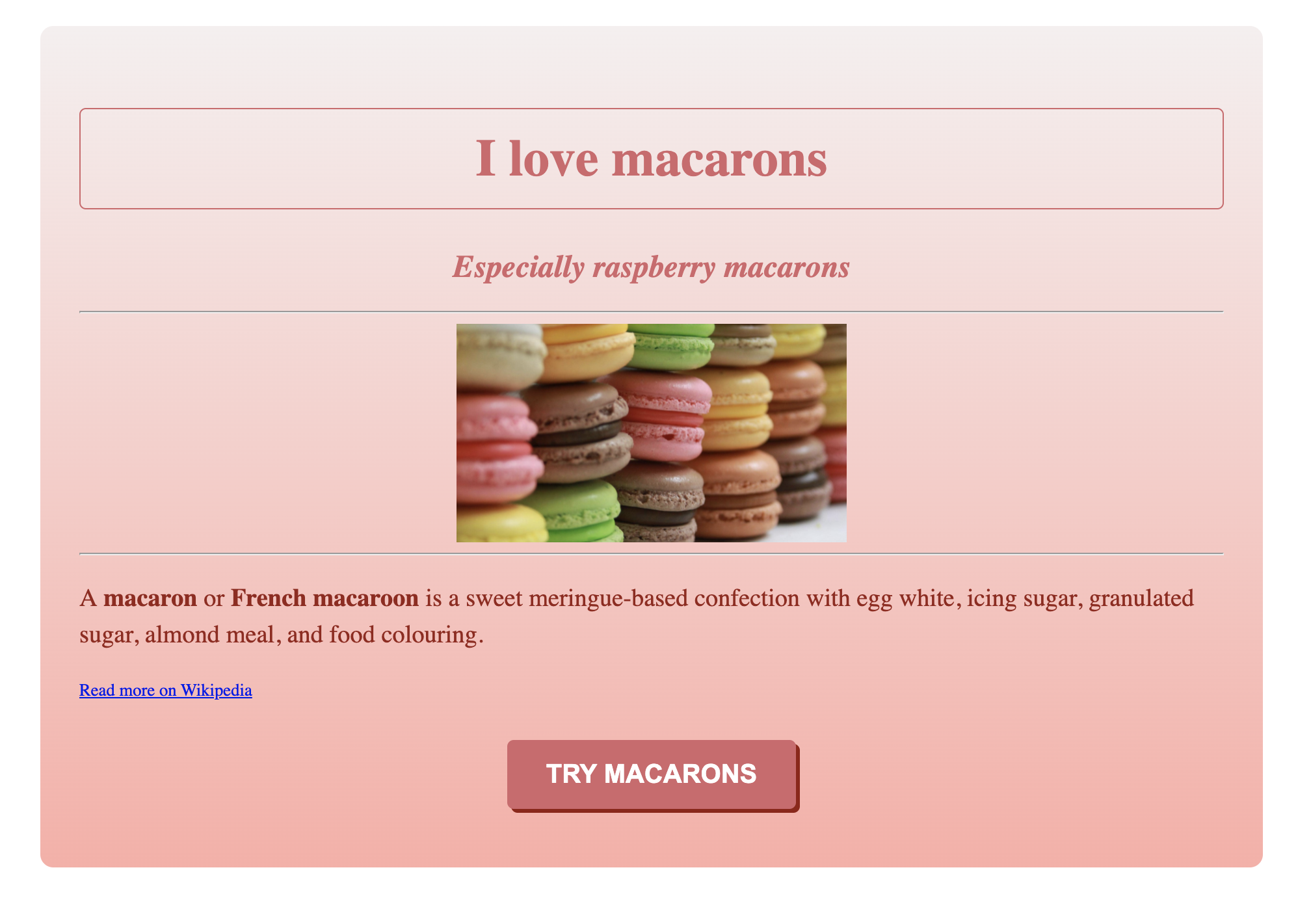 Macaron app